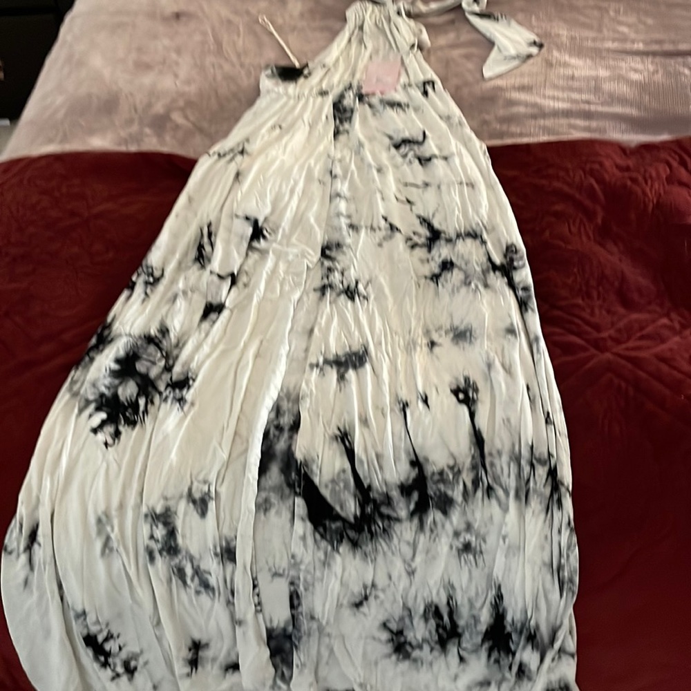 Halter top maxi dress